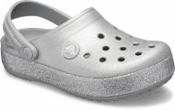  Kids’ Crocband™ Glitter Clog Silver
