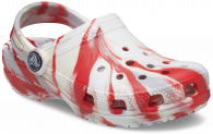 Kids Classic Marbled Clog White/Flame