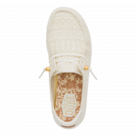 Wendy Crochet Lace  White / Gold