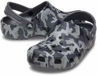 Crocs Classic Camo Kids Clog Black/grey