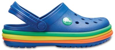 Kids Crocband™ Rainbow Band Clog