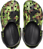 Crocs Classic Spray Camo Clog Black